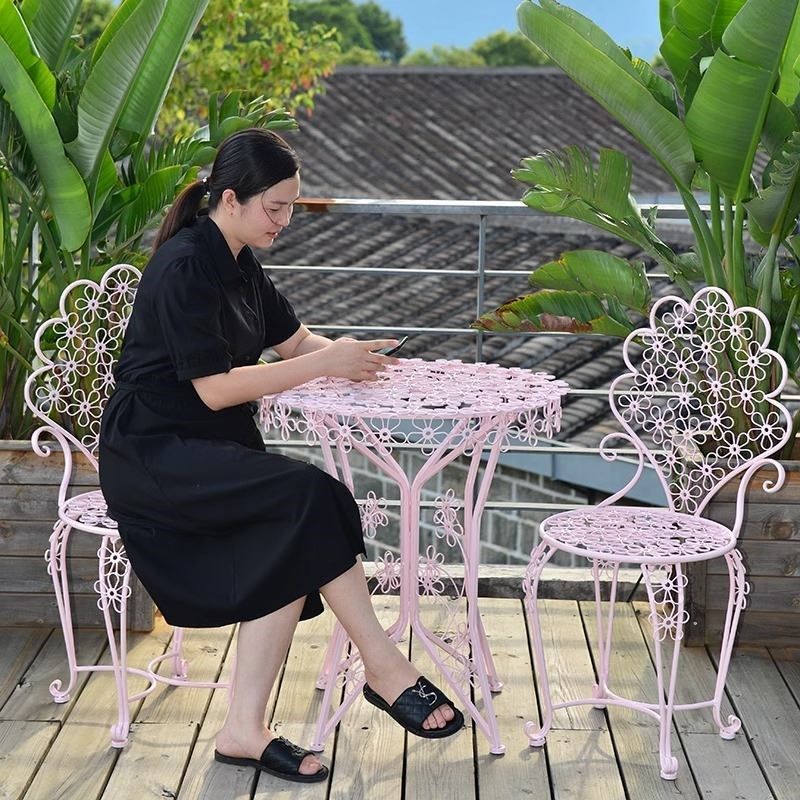 铁艺阳台桌椅组合三件套简约一桌两椅咖啡桌室外花园白色户外桌椅,农机/农具/农膜,清淤机械,淘宝优惠券,粉丝福利购,淘宝优惠卷