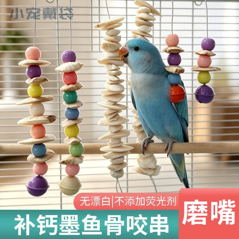 虎皮玄凤牡丹鹦鹉墨鱼骨玩具图片