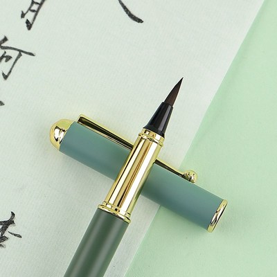 钢笔式毛笔小楷软头狼毫可加换墨囊书法软笔