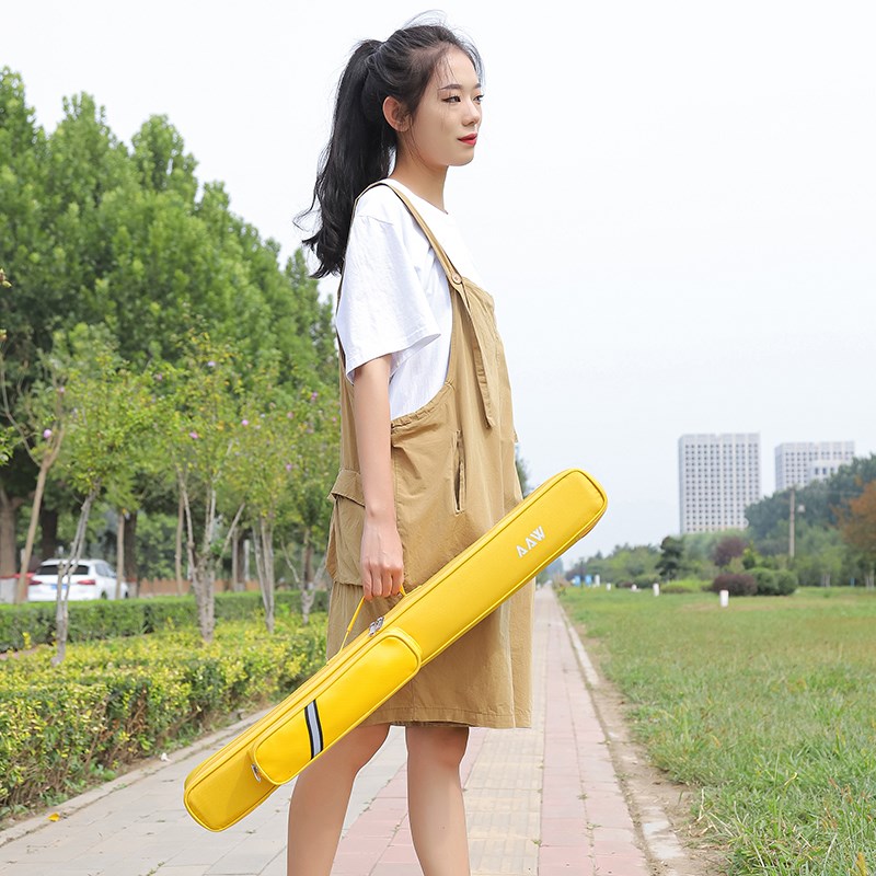 台球杆包二分之一大头杆袋九球美式杆桶黑八N杆包牛津轻便布艺软