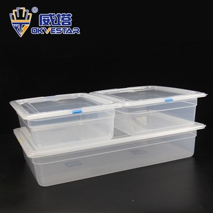 1/1 PP份数盒分数盒 披x萨面团周转箱保鲜盒冷冻面团冷藏发酵箱