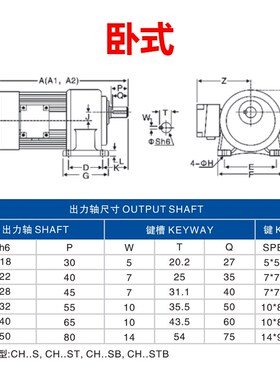 三相380V齿轮减速电机立式变频可调速齿轮马达200W400RW750W1500W