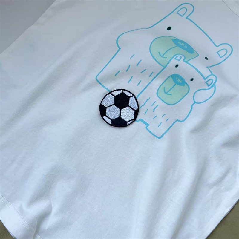 100-a140码儿童套装男童夏季纯棉短袖短裤家居服套装