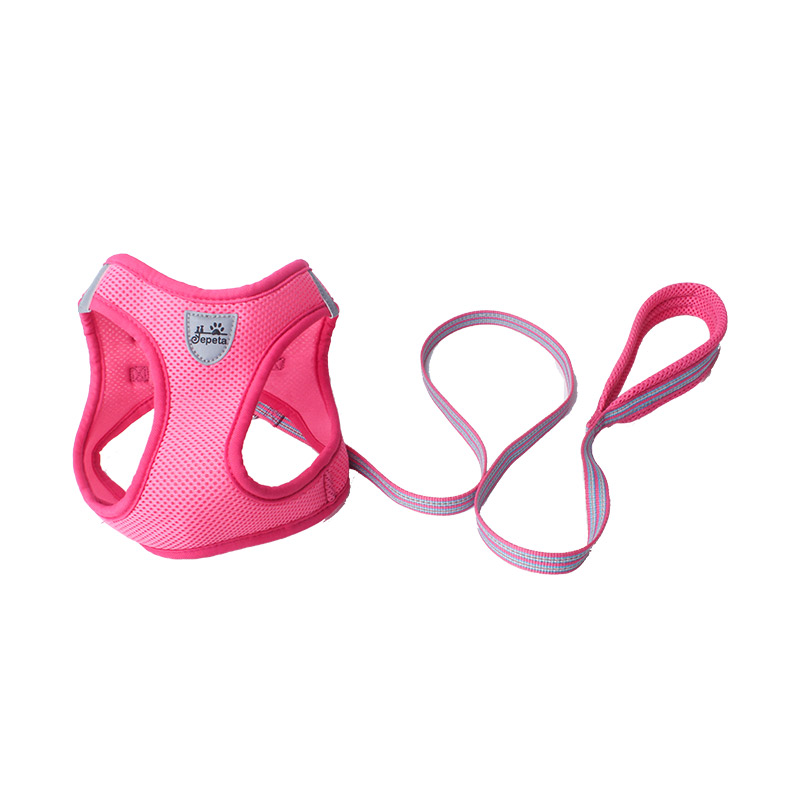 狗狗反光胸背f带牵引绳背心式遛狗绳子小型犬中型犬泰迪宠物狗链