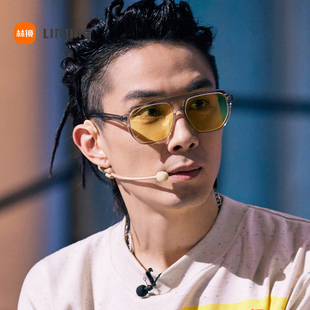 防远光灯夜视镜晚上亮t驾驶镜开车清偏光镜明星网红眼镜潮