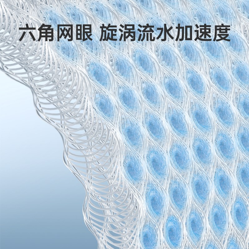 彻朗鱼缸堵水克星滤材疏水蜂窝过滤棉放堵水R培菌高透水纤维棉