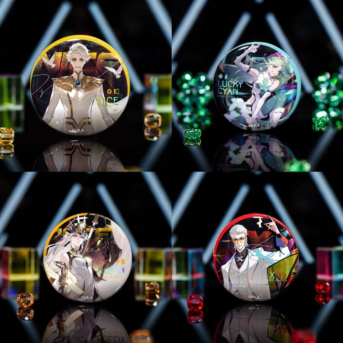 Goods凸变英雄X英雄登场女王X幸运青奈斯徽章吧唧胸章饰品谷子