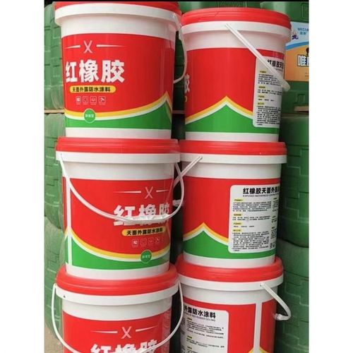漏水屋顶防水补漏材料面防水涂料裂缝堵防水胶漏平房楼顶天橡胶红