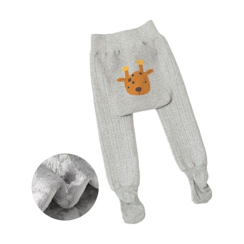 婴儿加绒大PP连裤袜秋冬款男女宝宝加厚打底裤保暖新生儿袜裤