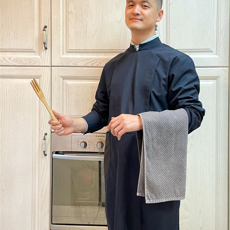 有这么只防水防污防油隔脏厨房围裙成人反穿衣罩衣爸爸烧饭