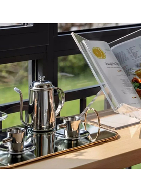 样板间餐边柜备餐柜装饰品水吧区台飘窗托盘咖啡具花艺组合摆件