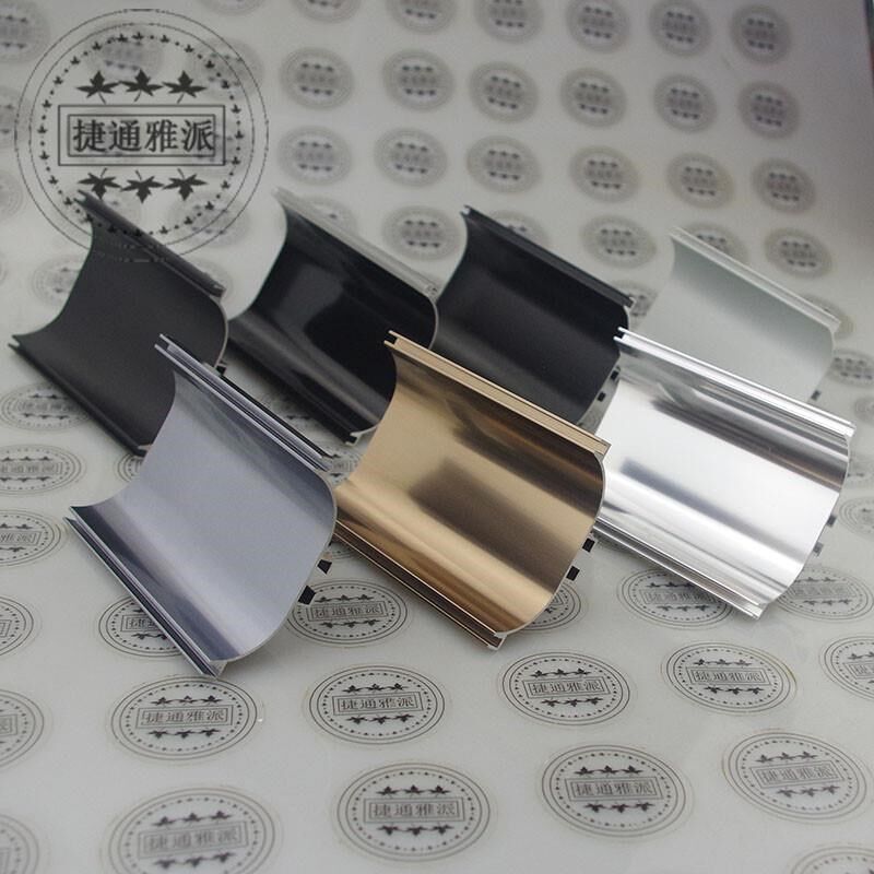 现代厨衣柜体地柜中免拉手C型胶条款铝合金型材地柜门隐形暗拉手