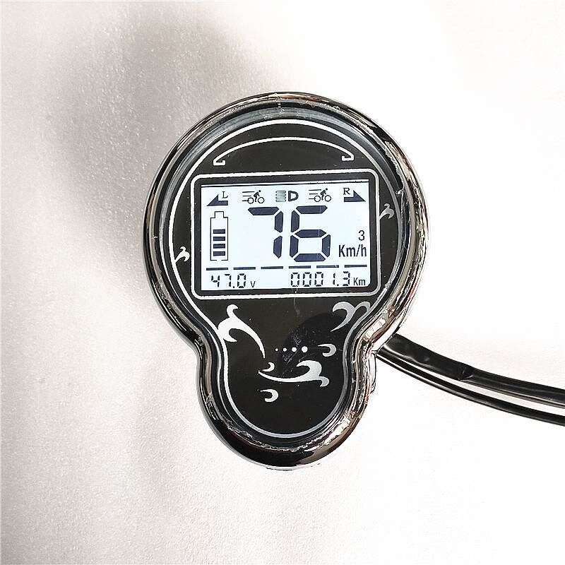 小龟电动车液晶仪表盘码表 数字电量显示累计里程48V60V72V配件