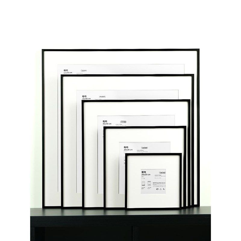 黑色方形相框挂墙窄边画框装裱20304050607080留白卡纸框架,家居饰品,相框/画框,淘宝优惠券,粉丝福利购,淘宝优惠卷