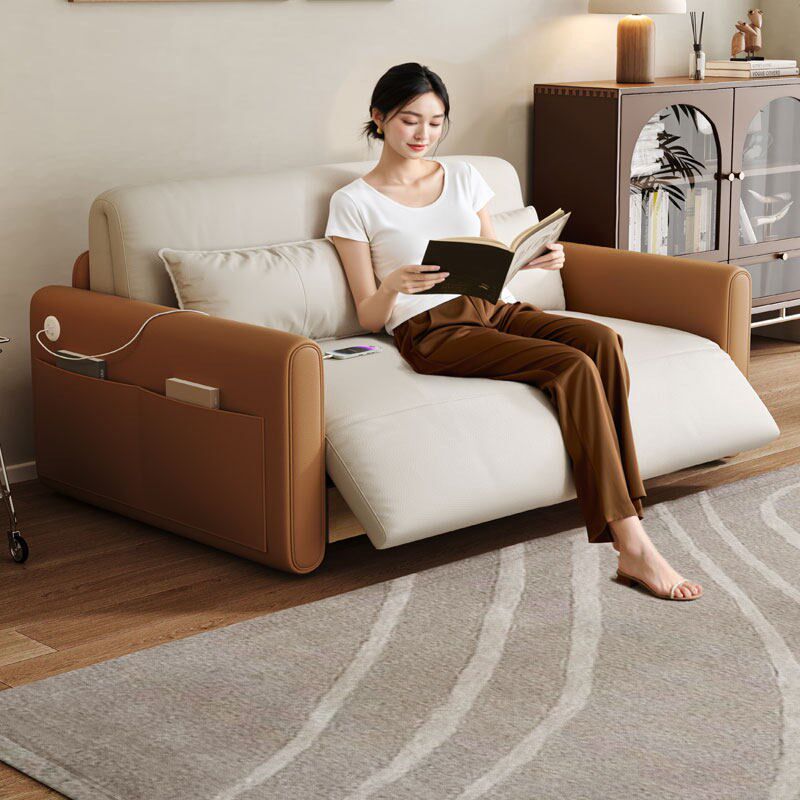 小户型2025新款智能电动沙发床两用G可折叠多功能小户型客厅办公