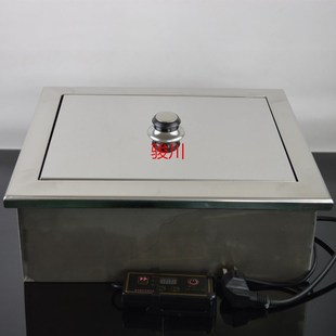 商用酒店电烧烤炉 火锅烧烤两用不锈钢电陶炉下排烟电烤炉