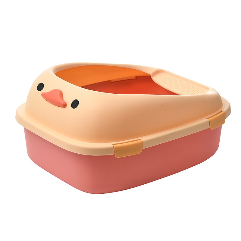 猫屎盆猫咪厕所猫砂盆半封闭顶入式猫砂盆防外溅大号宠物用品