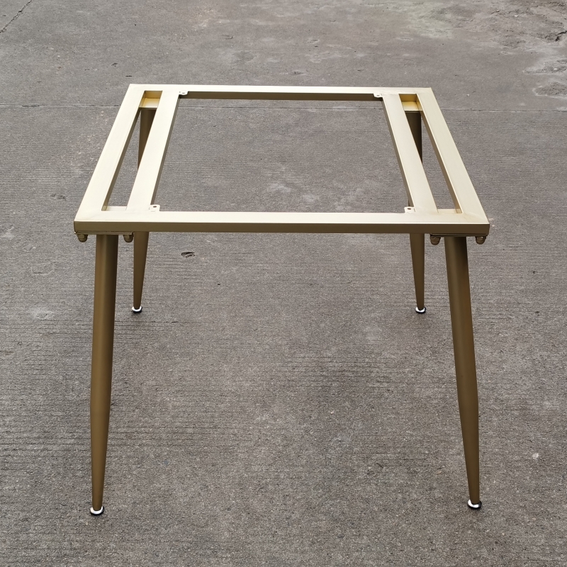 现货简约岩板瓷砖餐桌腿支架金属铁艺桌子架大理石桌脚正方形桌架