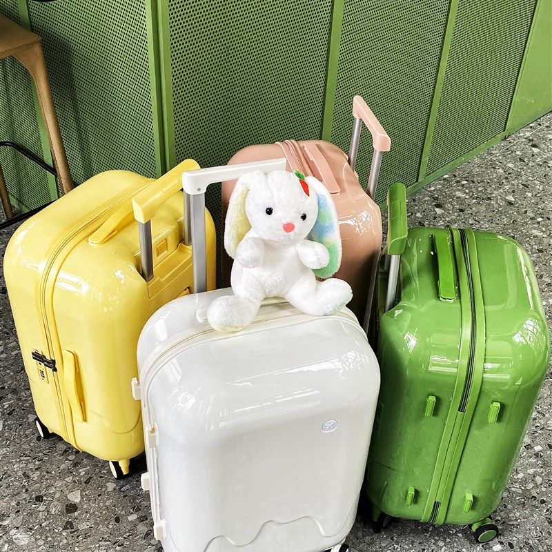 行李箱女学生拉杆箱20寸小w型轻便登机箱雪糕旅行箱万向轮密码箱