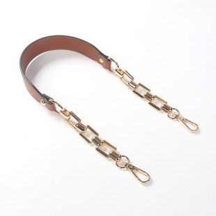 短肩带包包替换带超纤皮手挽带黑色棕色手拎带链条带子腋下带x043