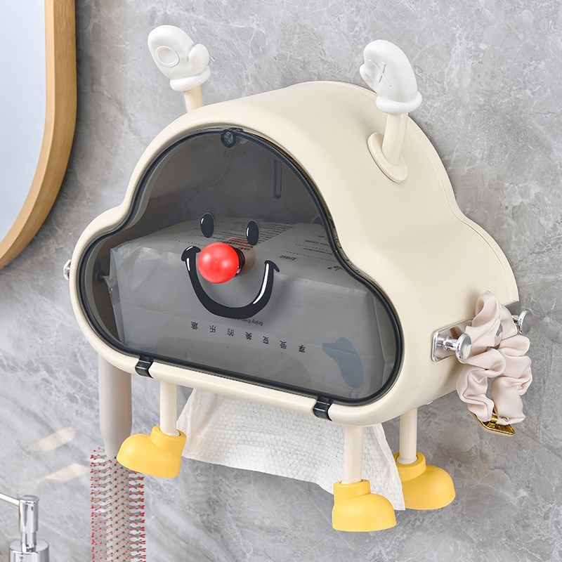 云朵纸巾盒壁挂式厕所卫生间免打孔防水抽纸盒洗手间卷纸盒置物架,收纳整理,纸巾盒,淘宝优惠券,粉丝福利购,淘宝优惠卷