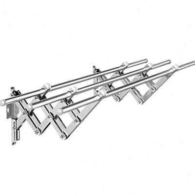 阳台外伸缩晒被晾衣架室外户外y推拉折叠晒衣架晾衣杆凉衣架不锈