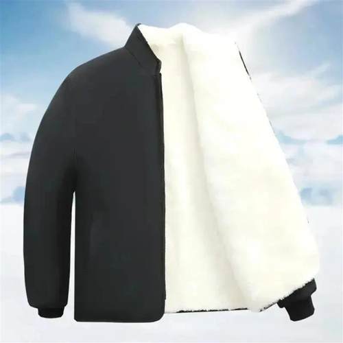 衣凡欧品冬季K新款中老年棉服保暖防寒加绒中老年夹克人造毛大棉