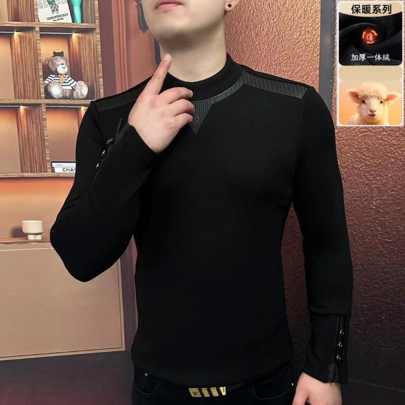 绅度轩服饰黑甲战n士秋冬加厚卫衣男长袖潮流修身休闲商务时尚帅