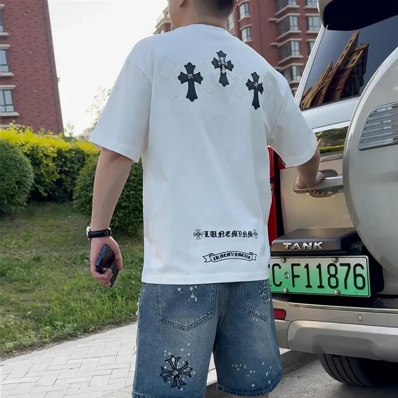 绅度轩服饰SENDU高定款夏v季男士M纯棉短袖Ty恤潮流时尚透气潮牌
