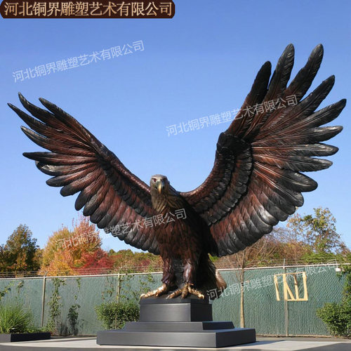 老鹰纯铜雕塑大鹏展翅雄鹰飞鹰景观雕塑Eagle Bronze Sculpture