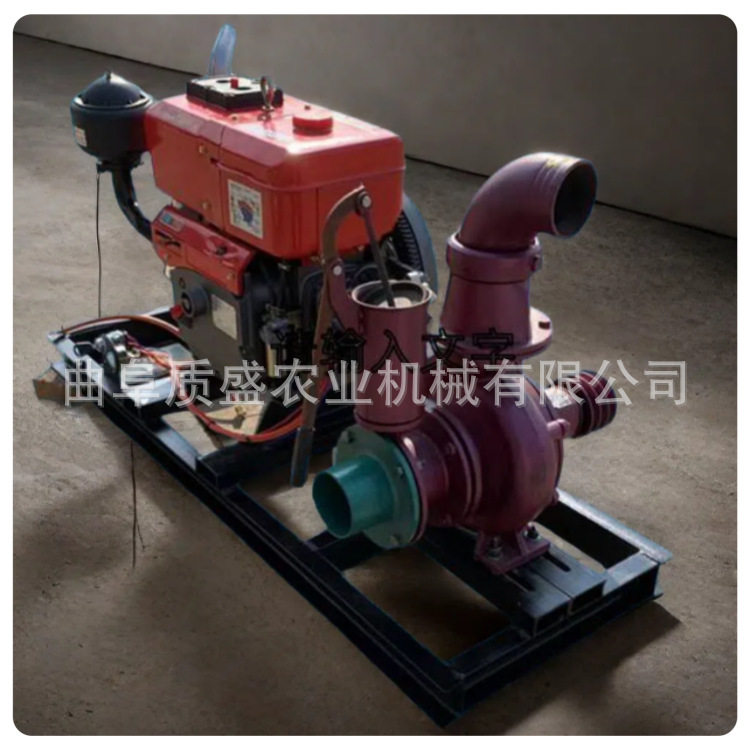 防汛抗旱设备4寸口径抽水泵城市防洪柴油机离心泵