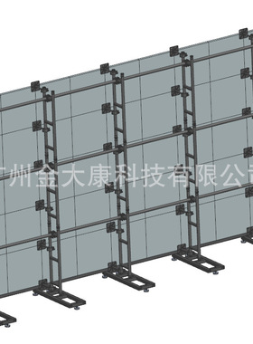 LED屏背架支撑架 500×500模组专用 高强度钢架 拼接安装厂家直销