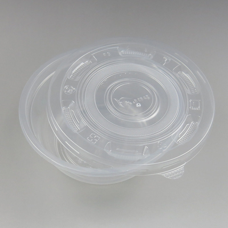 360ml 一次性饭碗批发 快餐汤碗 吸塑塑料透明碗 打包碗 600个