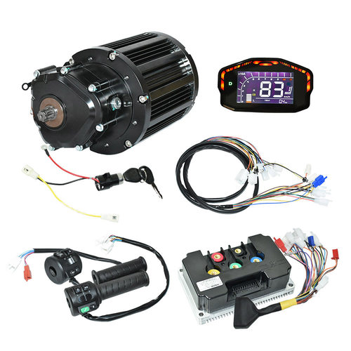 PMSM永磁无刷全顺中置4000W QS138 90H V3电摩改装中驱电机套件