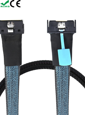 PCIE MCIO 8X转LP SlimSAS Low profile SFF-8654 74P高速线