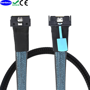 PCIE MCIO 8X转LP SlimSAS Low profile SFF-8654 74P高速线