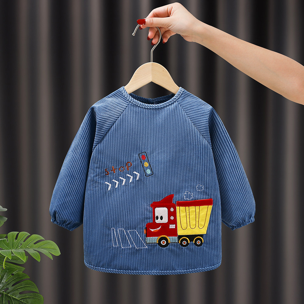 秋冬男宝宝罩衣儿童围裙防水防脏灯芯绒婴幼儿吃饭围兜护衣反穿衣,童装/婴儿装/亲子装,反穿衣/罩衣,淘宝优惠券,粉丝福利购,淘宝优惠卷