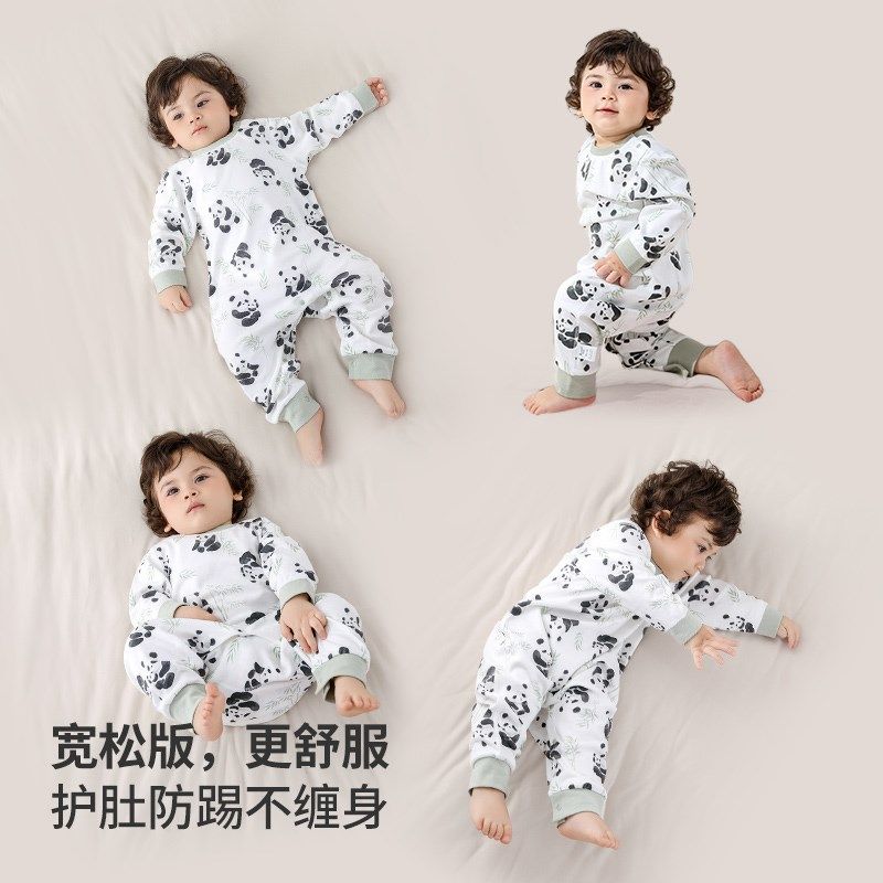 儿童连体睡衣春秋宝宝睡衣纯棉家居服男童睡袋女童护肚连体衣新款,童装/婴儿装/亲子装,家居服连体衣,淘宝优惠券,粉丝福利购,淘宝优惠卷