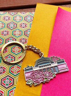 重庆金属挂件精致钥匙扣磁器口洪崖洞钥匙链扣旅游纪念品伴手礼物