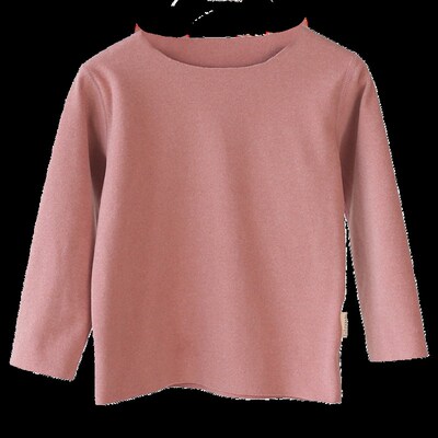 儿童磨毛厚德绒无骨打底衫秋衣冬男女童保暖内衣中大童圆领睡衣T