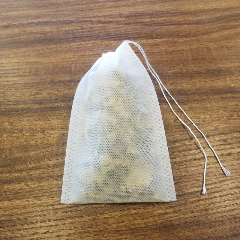 茶叶袋子小包装一次性袋泡茶纱布带茶末咖啡耳挂式过滤袋抽绳款