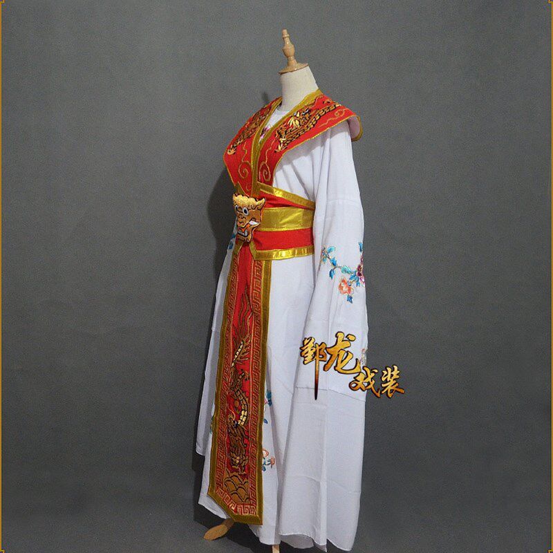 新款戏曲古装京剧越剧闽剧吕布与貂蝉小宴服装武生武将服装