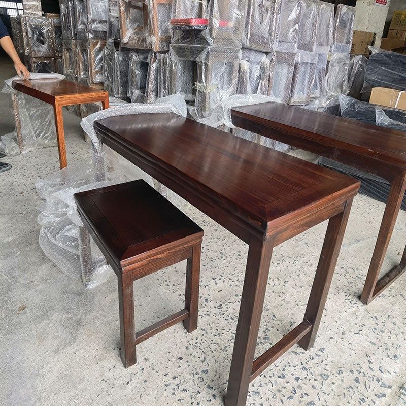 青桐古琴桌凳 陈化青桐木 榫卯结构擦生漆 环保无异味 青桐琴桌