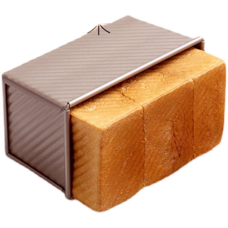 吐司模具450克不沾带盖面包模具家用烘焙烤箱烤面包不粘土司盒子