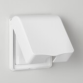 86型粘贴式 洗澡间插座防水罩开关防水盒防溅盒保护盖卫生间防油罩