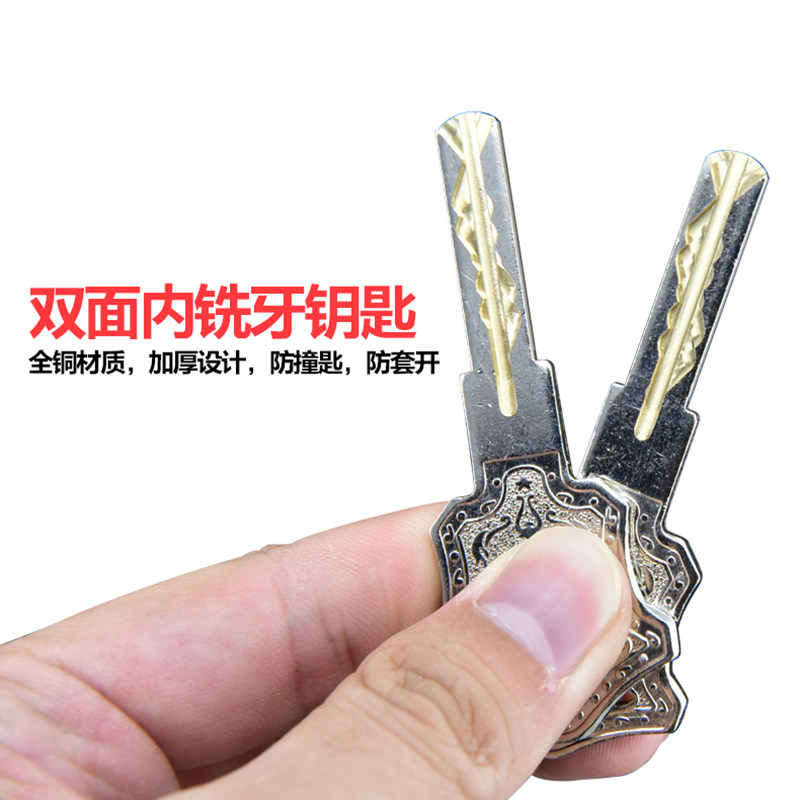无畏惧防钻C级卷帘门锁卷闸门锁中间开通用型商铺拉闸锁防盗防撬图片