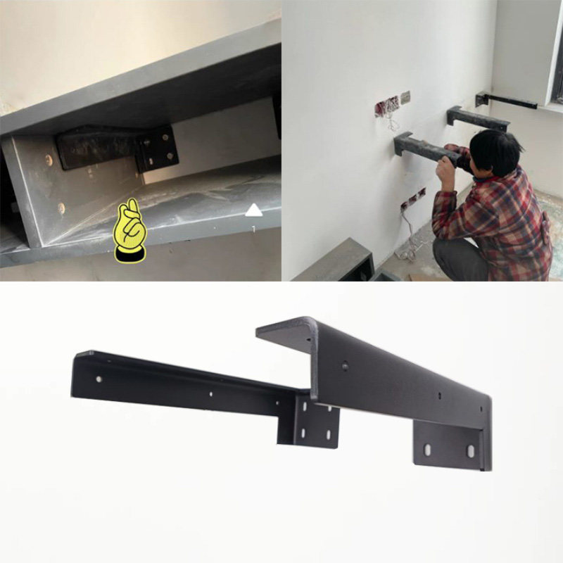 悬空书桌悬浮电视柜承重支架三角支撑架墙上托架吊柜固定配件加强