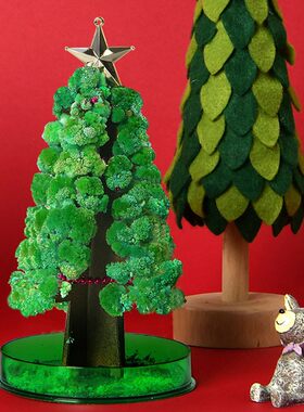 精品圣诞树浇水会开花的纸树神奇魔法树创意玩具礼品圣诞节的礼物
