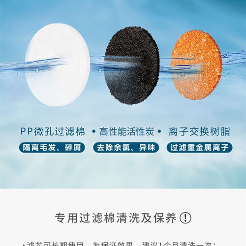 GEX猫咪自动饮水机活性炭滤芯宠物智能饮水器过滤棉狗喂水器滤网