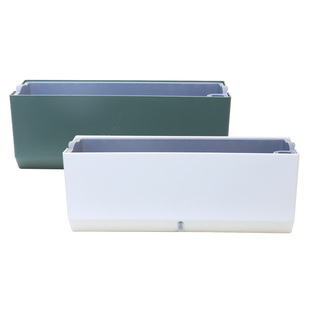 懒人花盆免浇水塑料盆室内绿植花卉种植盆桌面自吸水大号长条花盆